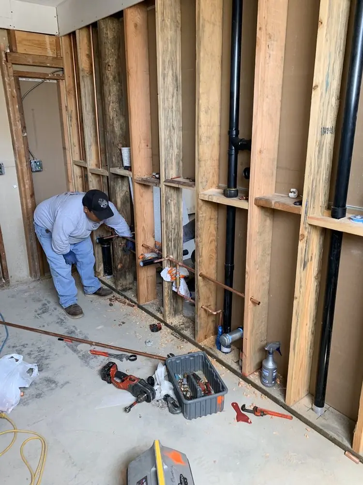 Commercial rough-in plumbing for Gas Line Repair in Avalon